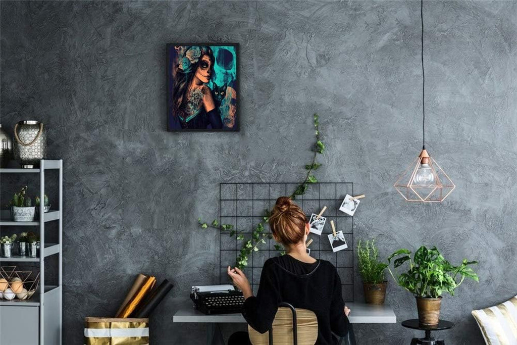 Paint by Numbers, DIY Painting Kits for Kids Adults, Paint by Number Kits on Canvas without Frame, Magic Cat 16X20Inch