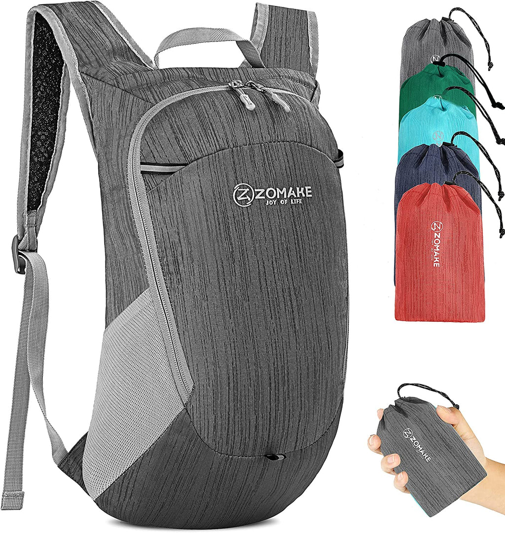 Ultra Lightweight Packable Backpack 18L, Small Foldable Hiking Backpacks Water Resistant Folding Daypack for Travel(Black)