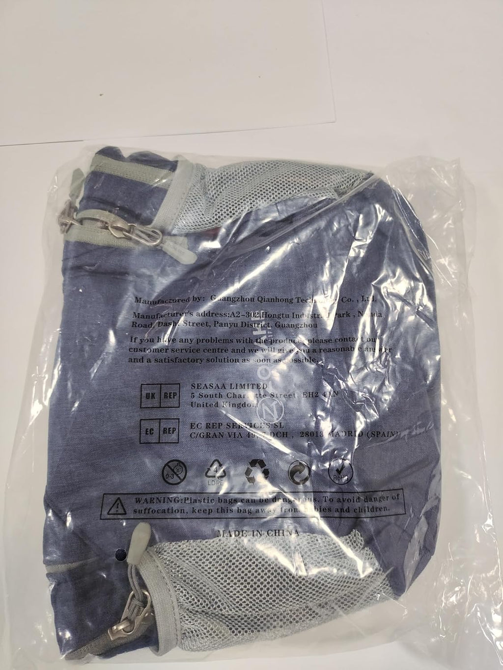 Ultra Lightweight Backpack 10L, Small Hiking Daypack Water Resistant Travel Daybag Ultra Light Backpacks for Hiking (Navy Blue)