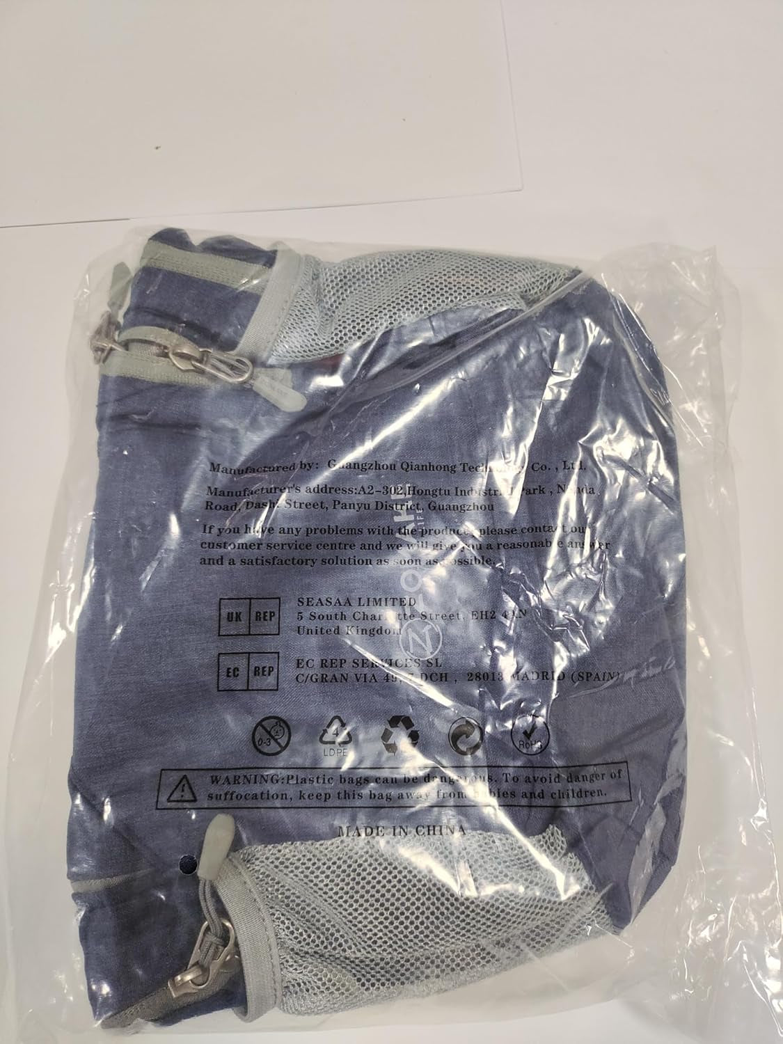 Ultra Lightweight Backpack 10L, Small Hiking Daypack Water Resistant Travel Daybag Ultra Light Backpacks for Hiking (Navy Blue)