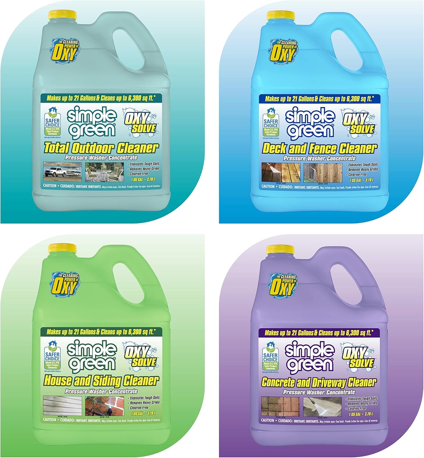 Oxy Solve Total Outdoor Pressure Washer Cleaner – 1 Gal