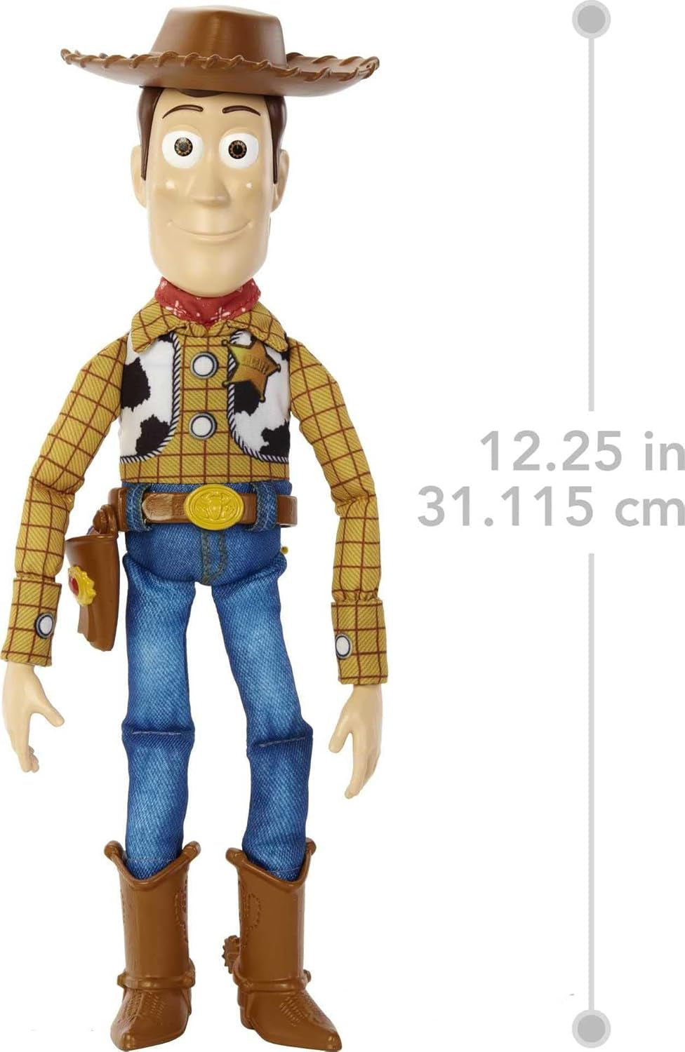 Disney Pixar Toy Story Talking Woody Action Figure & Accessory, Roundup Fun 12-Inch Collectible with 30+ Sounds & Phrases