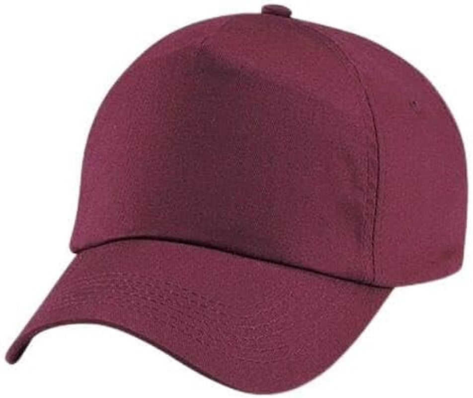 Kids Plain Baseball Cap Girls Boys Childrens Hat School P.E. Summer Sun Hat 50 UPF Adjustable - Black - White - Red - Blue - Yellow