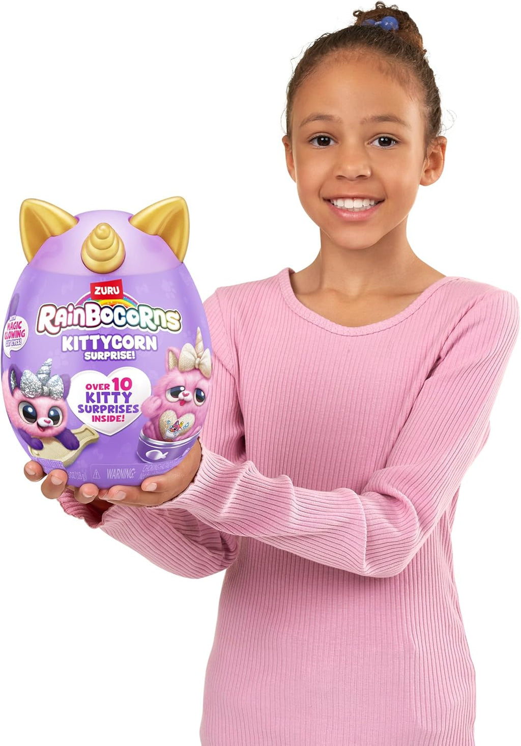Kittycorn Surprise Series 2 (American Shorthair) by , Collectible Plush Stuffed Animal, Surprise Egg, Sticker Pack, Slime, Ages 3+ for Girls, Children