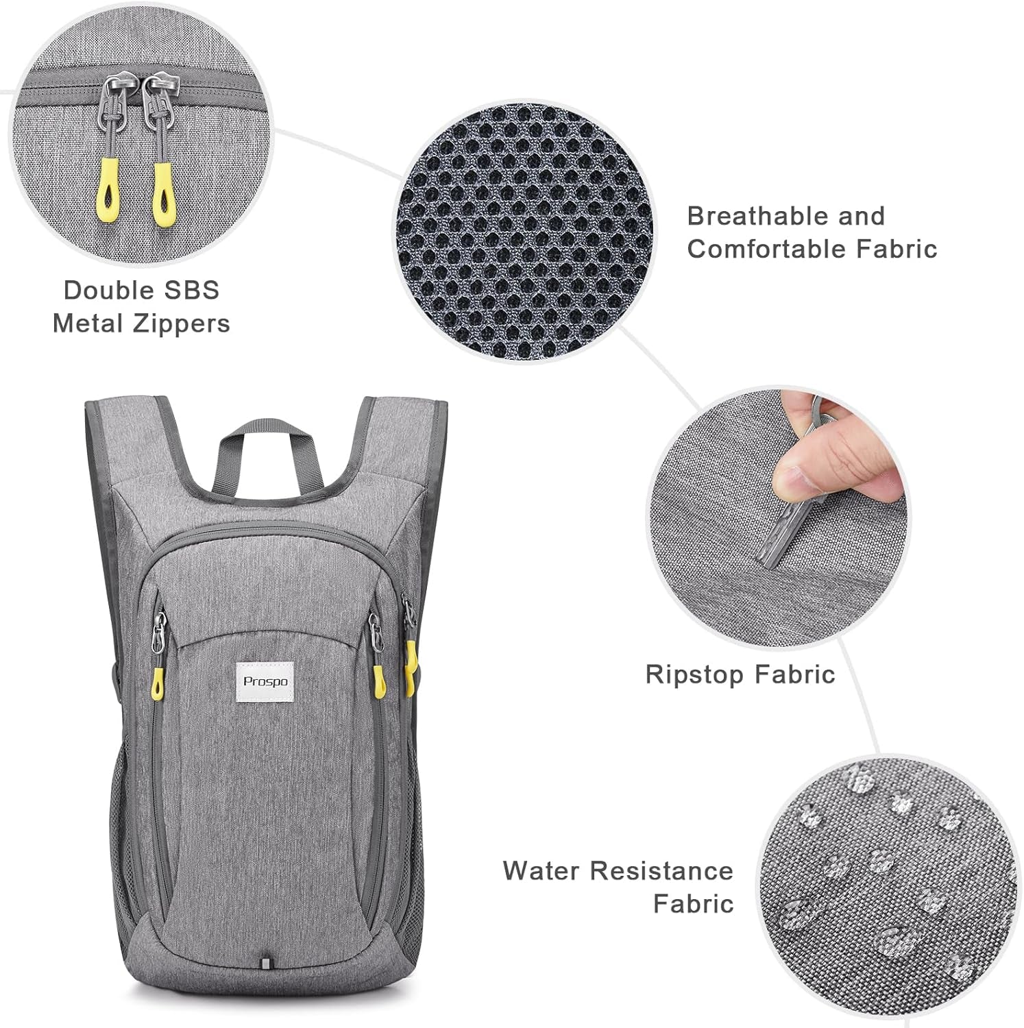 12L Hiking Backpack Small Lightweight Travel Backpack for Women Men Casual Foldable Shoulder Bag