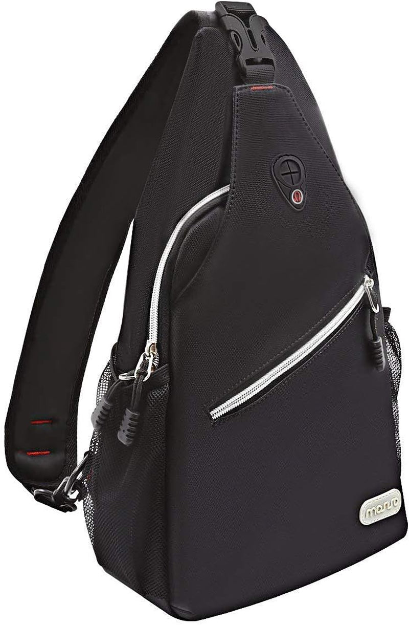 Rope Sling Backpack (Up to 13 Inch), Multipurpose Crossbody Chest One Shoulder Outdoor Travel Hiking Daypack