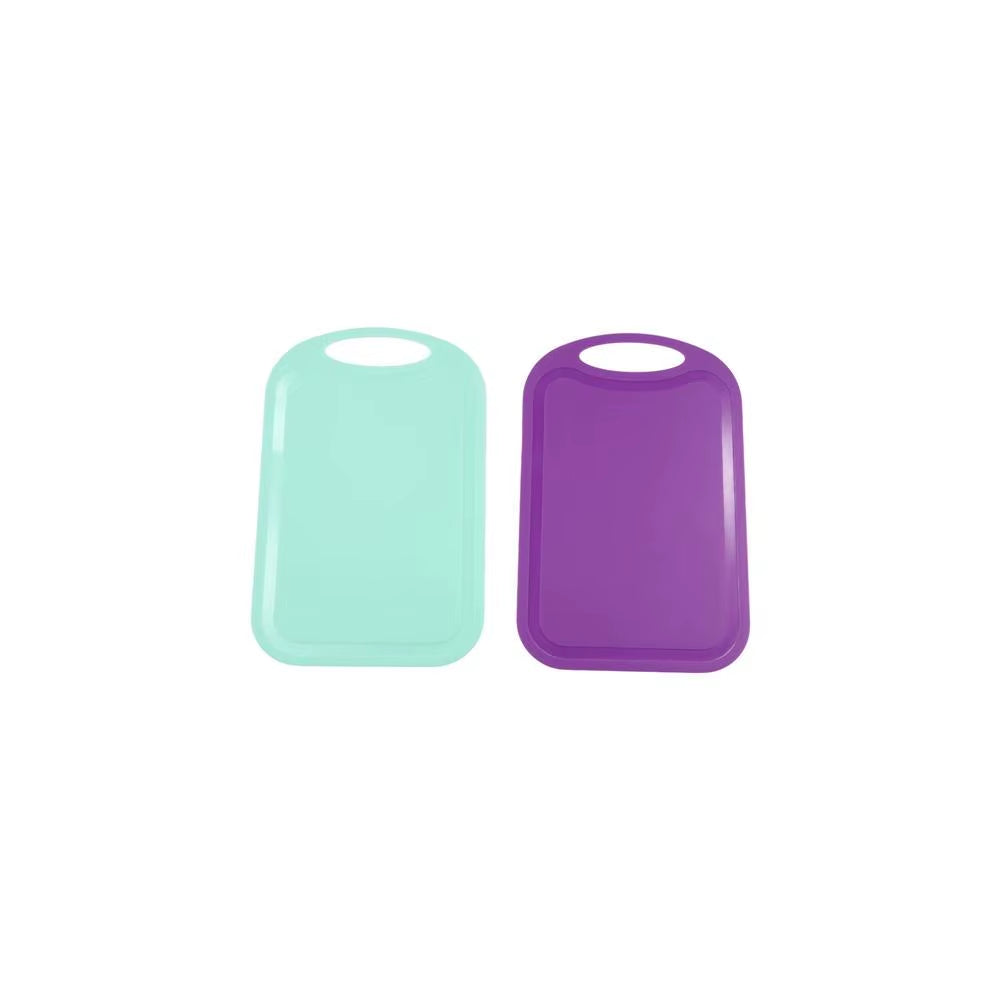 Rectangle Nonslip Plastic Cutting Board Handle with Groove Chopping Board Hangable Frosted Texture Chopping Block Meat Fruit