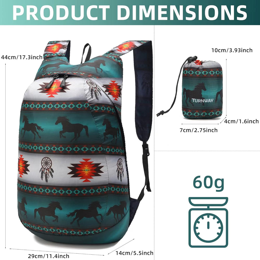 Ultra Lightweight Water-Resistant Packable Backpack, Foldable Hiking Daypack for Travel Camping Cycling Outdoor