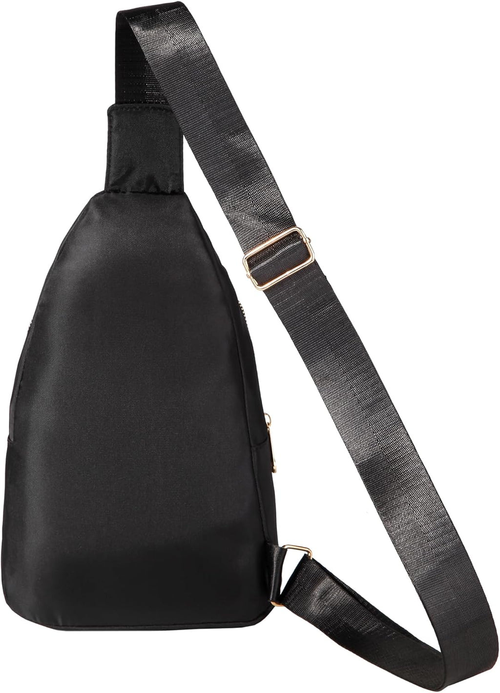 Small Sling Backpack Crossbody Sling Bag Fanny Pack Cross Body Bag for Outdoors Hiking Traveling - Black