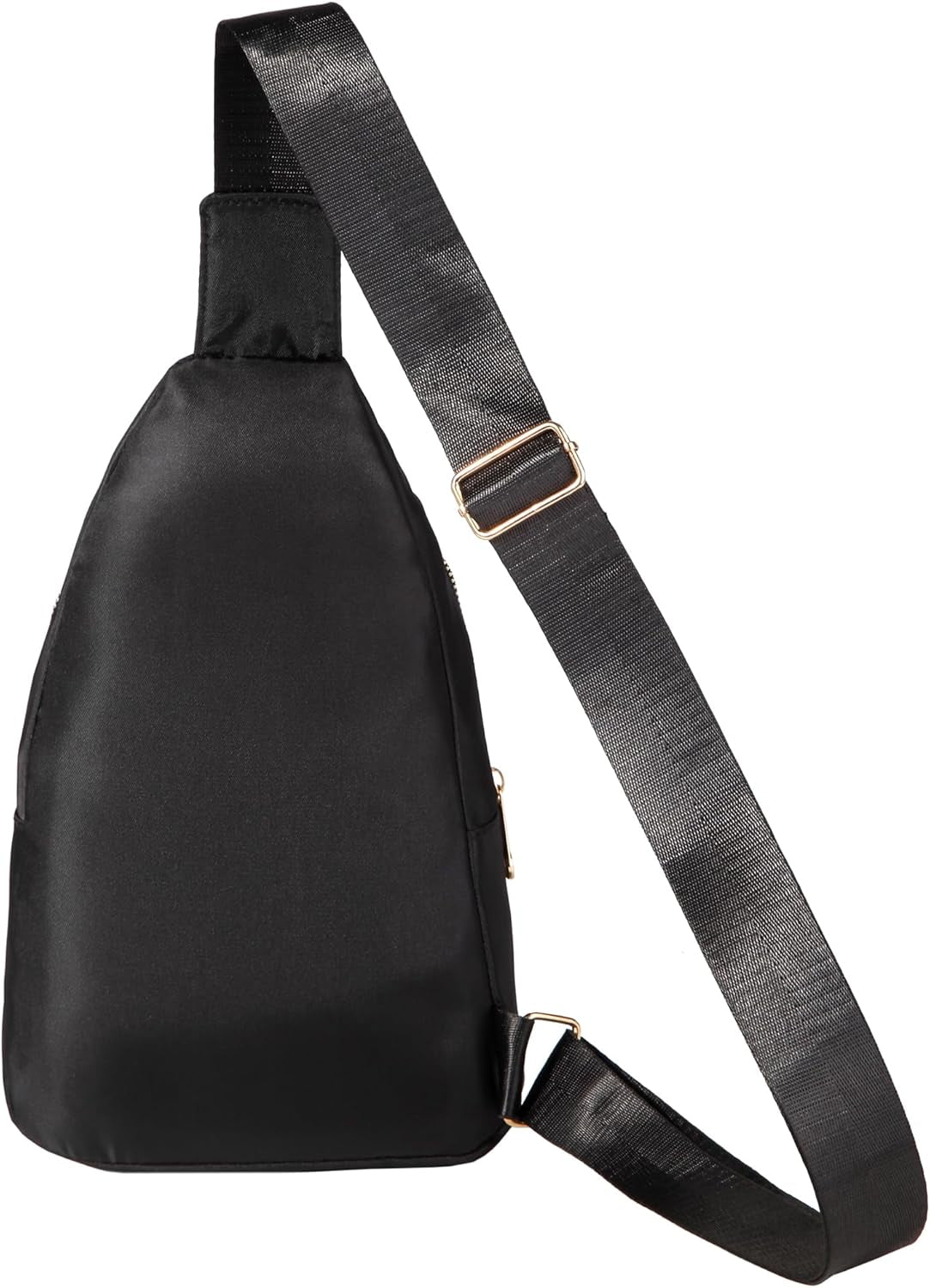 Small Sling Backpack Crossbody Sling Bag Fanny Pack Cross Body Bag for Outdoors Hiking Traveling - Black