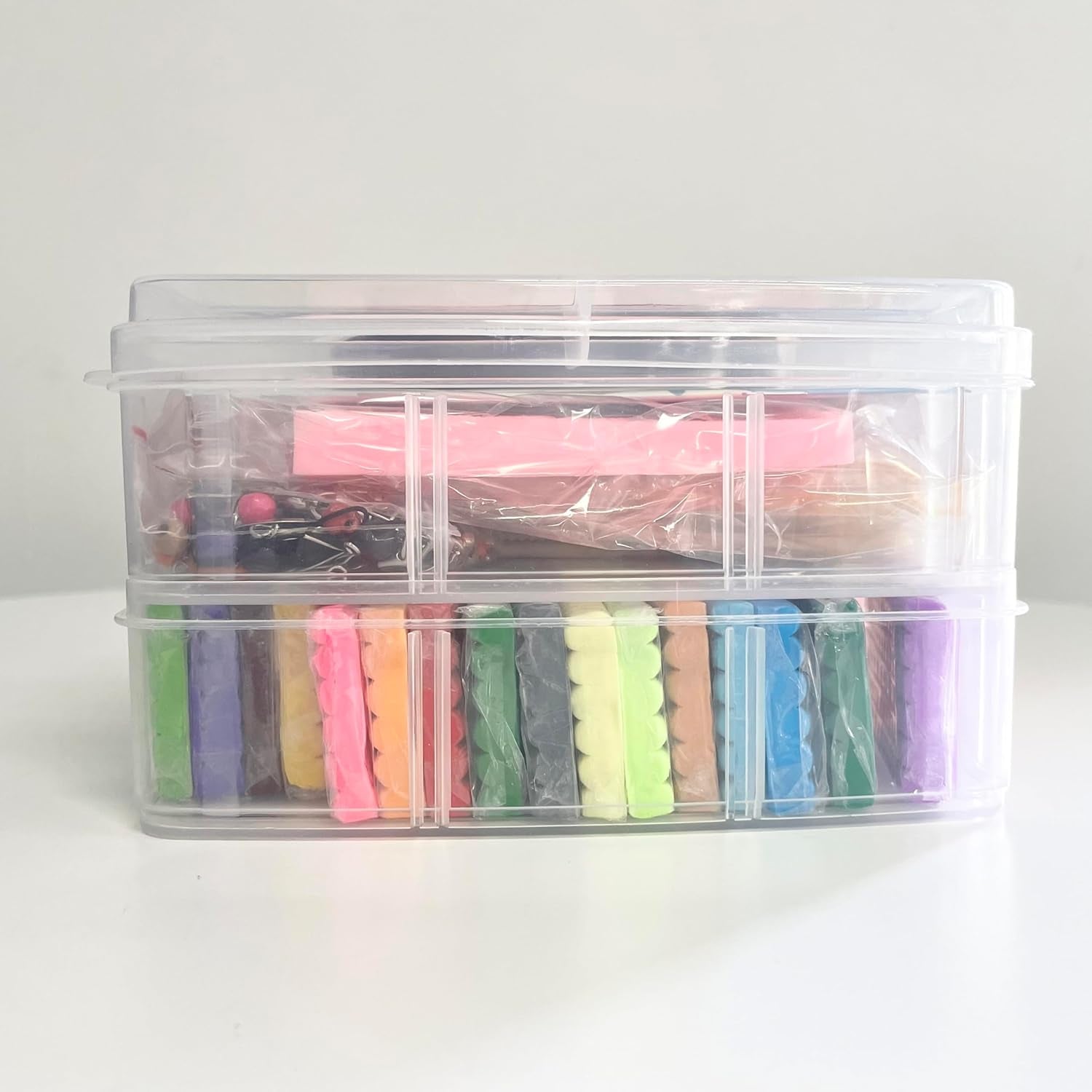 Polymer Clay, 50 Colors Clay Kit, Oven Bake Modeling Clay, Creative Polymer Clay Kit with Sculpting Tools and Jewelry Accessories, Non-Toxic, Ideal DIY Clay Gifts for Adults and Teens