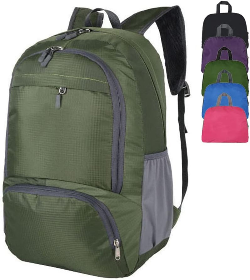 35L Hiking Backpack Ultralight Lightweight Packable Foldable Water Resistant Travel Camping Outdoor Daypack (Green)