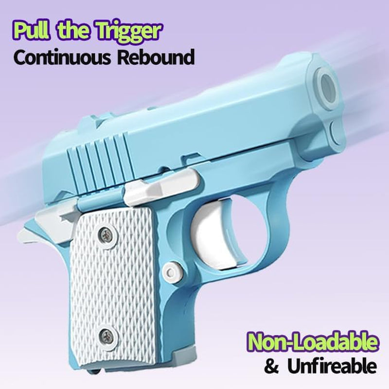 Fidget Toys for Adults, 1911 3D Printed Small Pistol Toys, Stress Relief Pistol Toys Suitable for Relieving ADHD, Anxiety, Suitable Toys for Friends Adults and Kids Best Gift, Blue&Pink