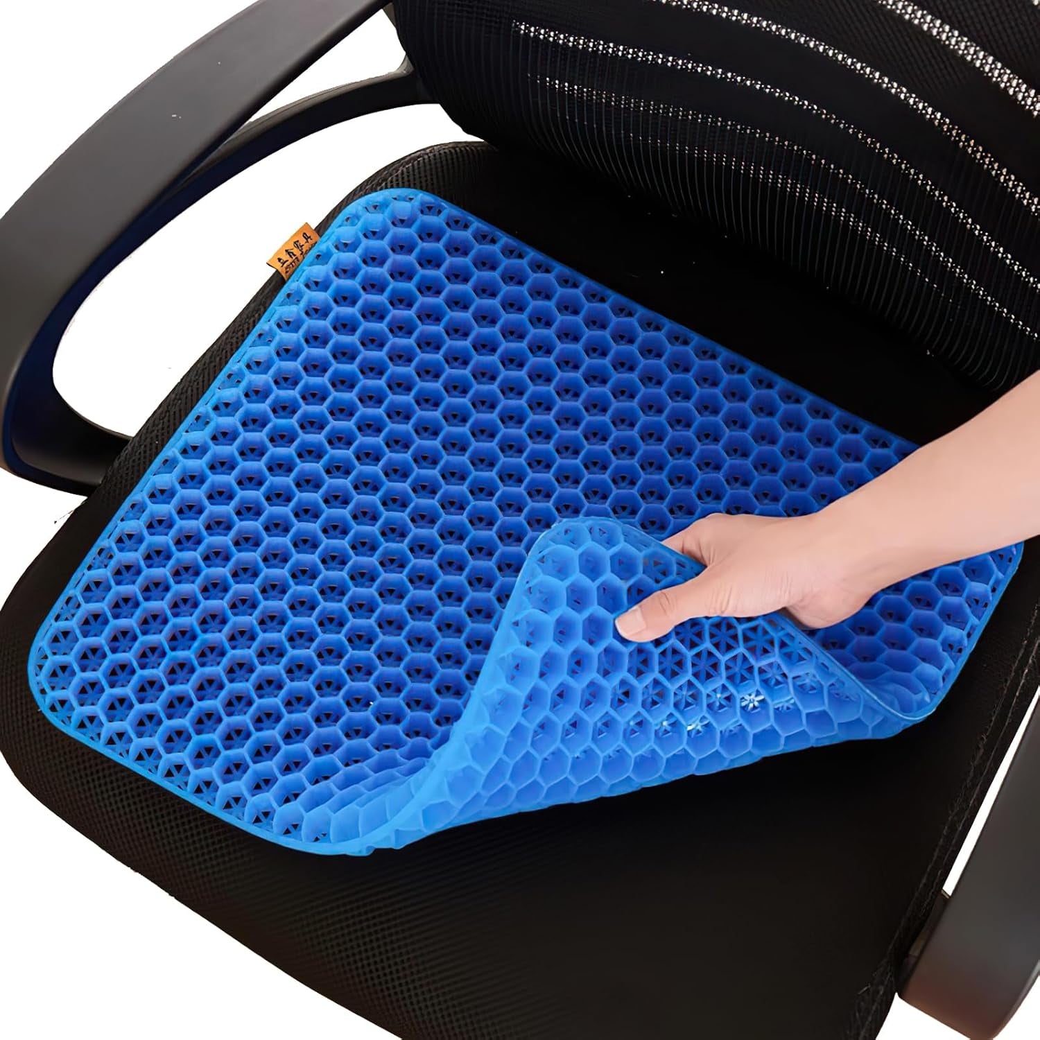 Soft Sitter, TPE Cooling Gel Silicone Seat Cushion, Honeycomb Structure, Durable, Breathable, Gel Seat Cushion for Home Office and Car Chair