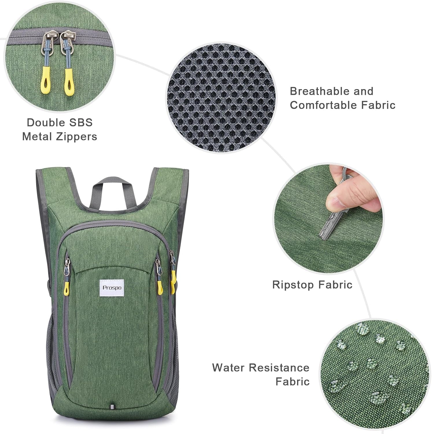12L Hiking Backpack Small Lightweight Travel Backpack for Women Men Casual Foldable Shoulder Bag