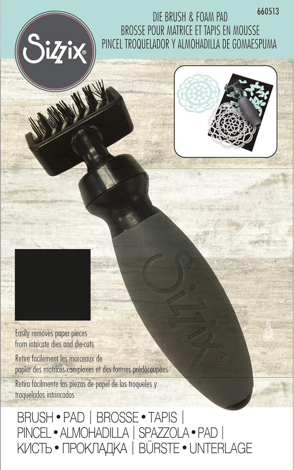 Die Brush and Foam Pad 660513 for Wafer-Thin Dies, Multi-Colour Colour, One Size