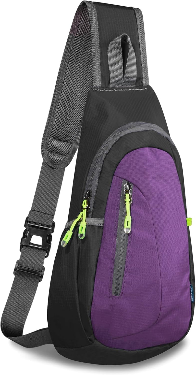 Small Sling Bag, Lightweight Crossbody Backpack for Men Women, Shoulder Bag for Sports and Outdoor