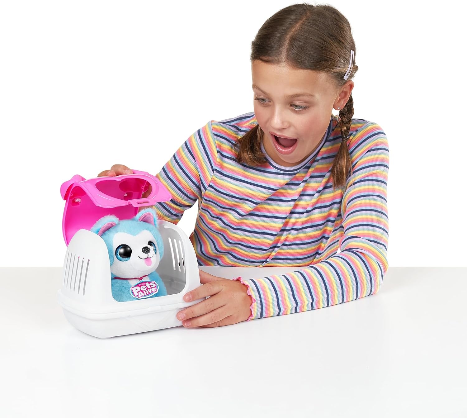 Pet Shop Surprise S3 Puppy Rescue (Bull Dog) by  Surprise Puppy Plush, Ultra Soft Plushies, Compound Surprises Inside, Interactive Toy Pets, Electronic Speak and Repeat