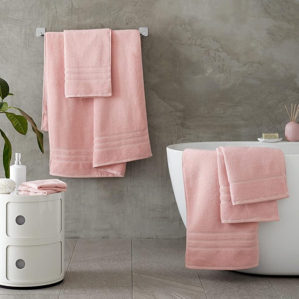 Zero Twist Soft & Absorbent Cotton Bath Sheet Pink