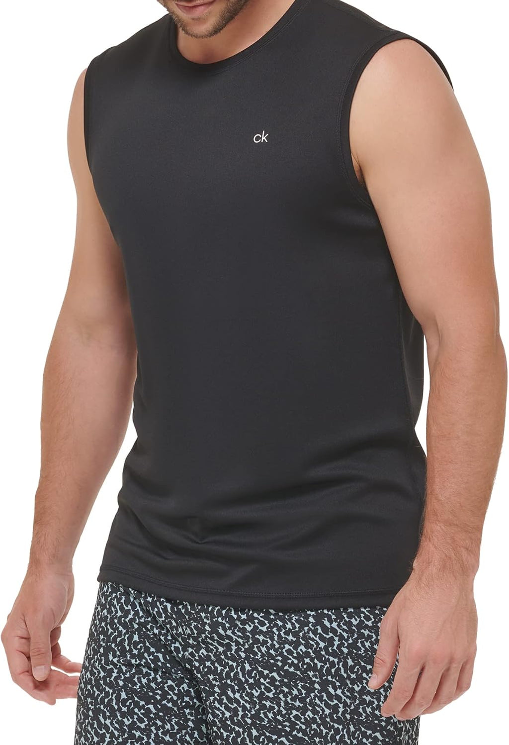Men'S Standard UPF 40+ Sleeveless Quick Dry Swim Shirt