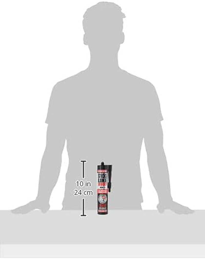 Sticks like Turbo Adhesive, All Weather, Fast Setting, Extreme Temperature & Movement Resistant, White, 290Ml