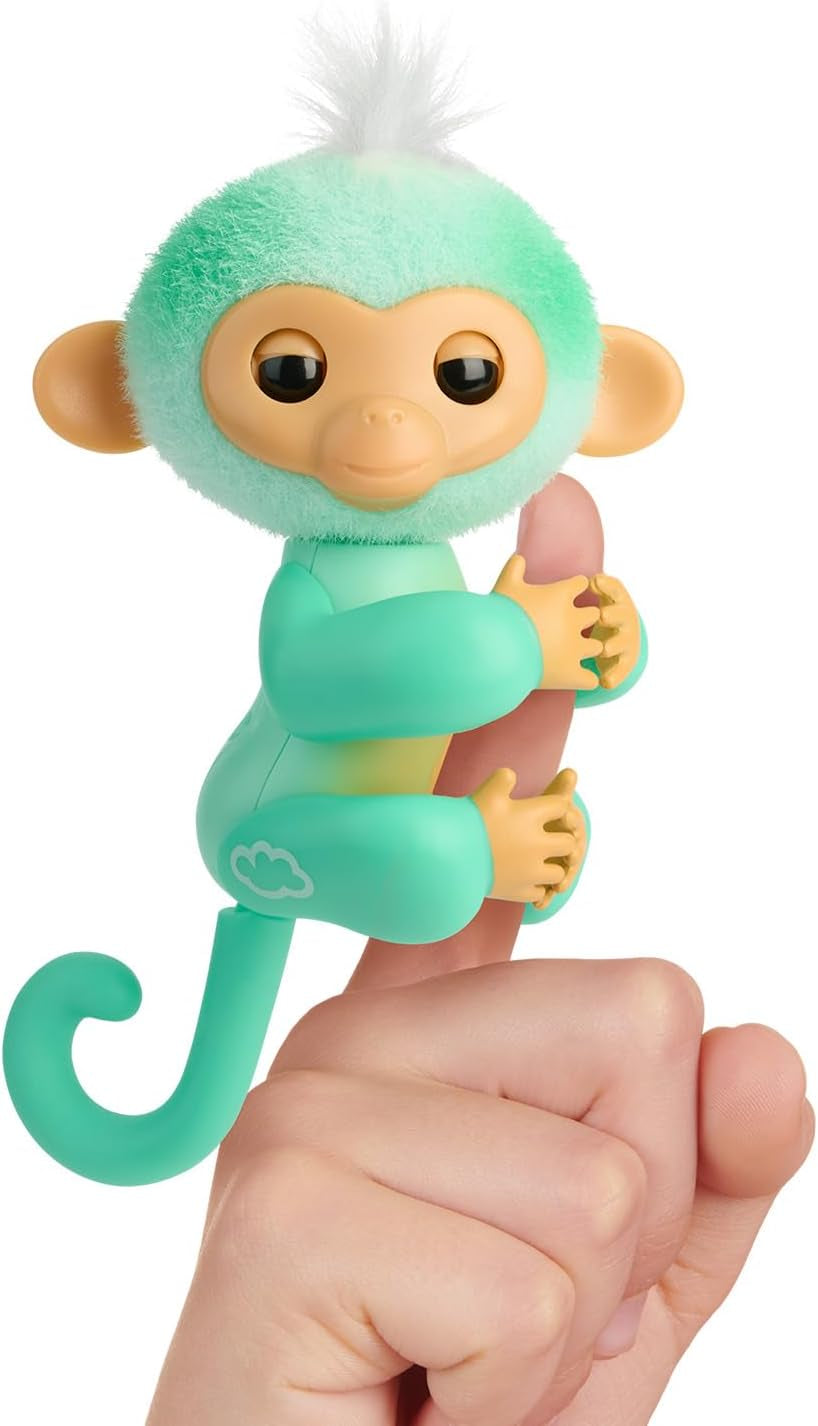 2023 NEW Interactive Baby Monkey Reacts to Touch – 70+ Sounds & Reactions – Ava , Teal
