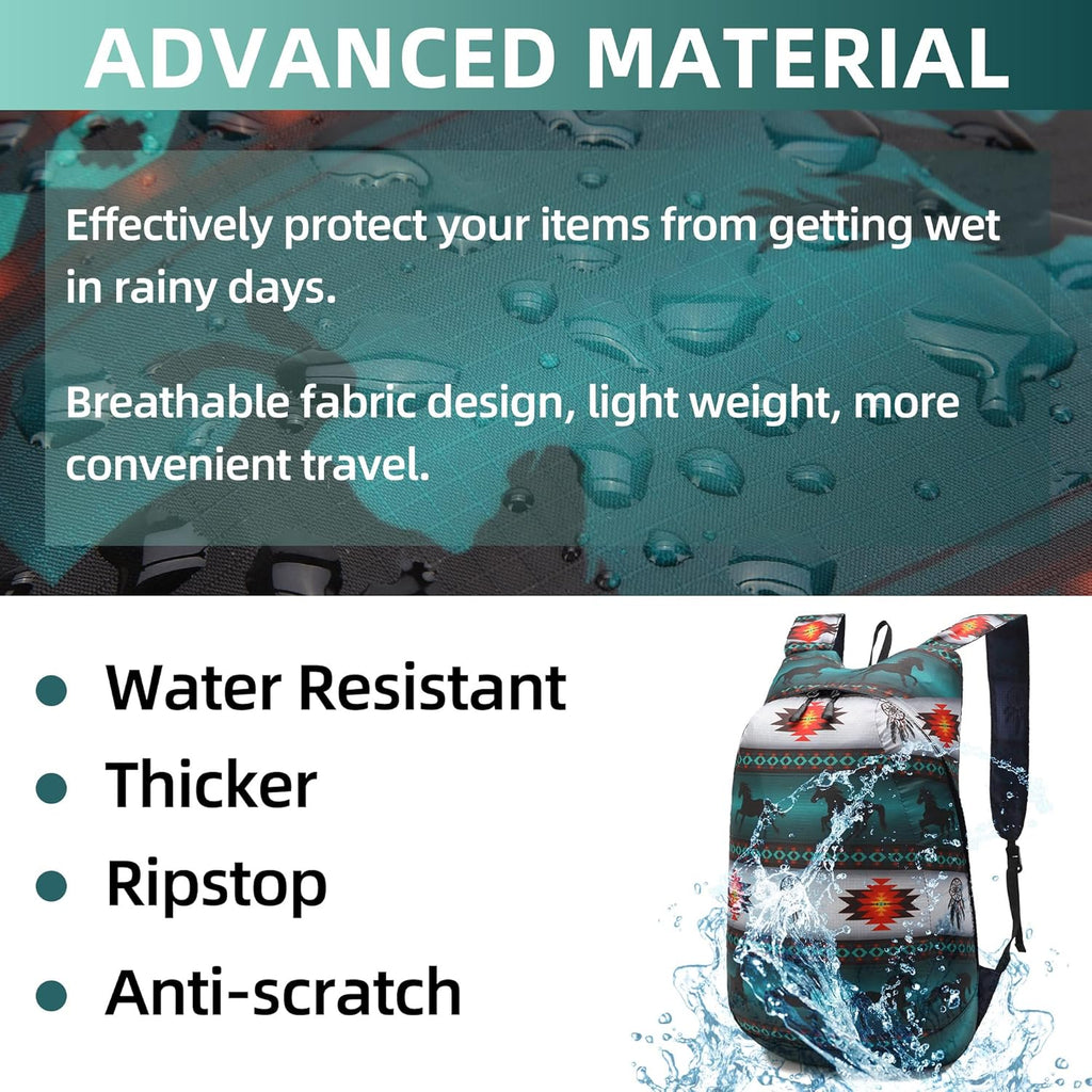 Ultra Lightweight Water-Resistant Packable Backpack, Foldable Hiking Daypack for Travel Camping Cycling Outdoor