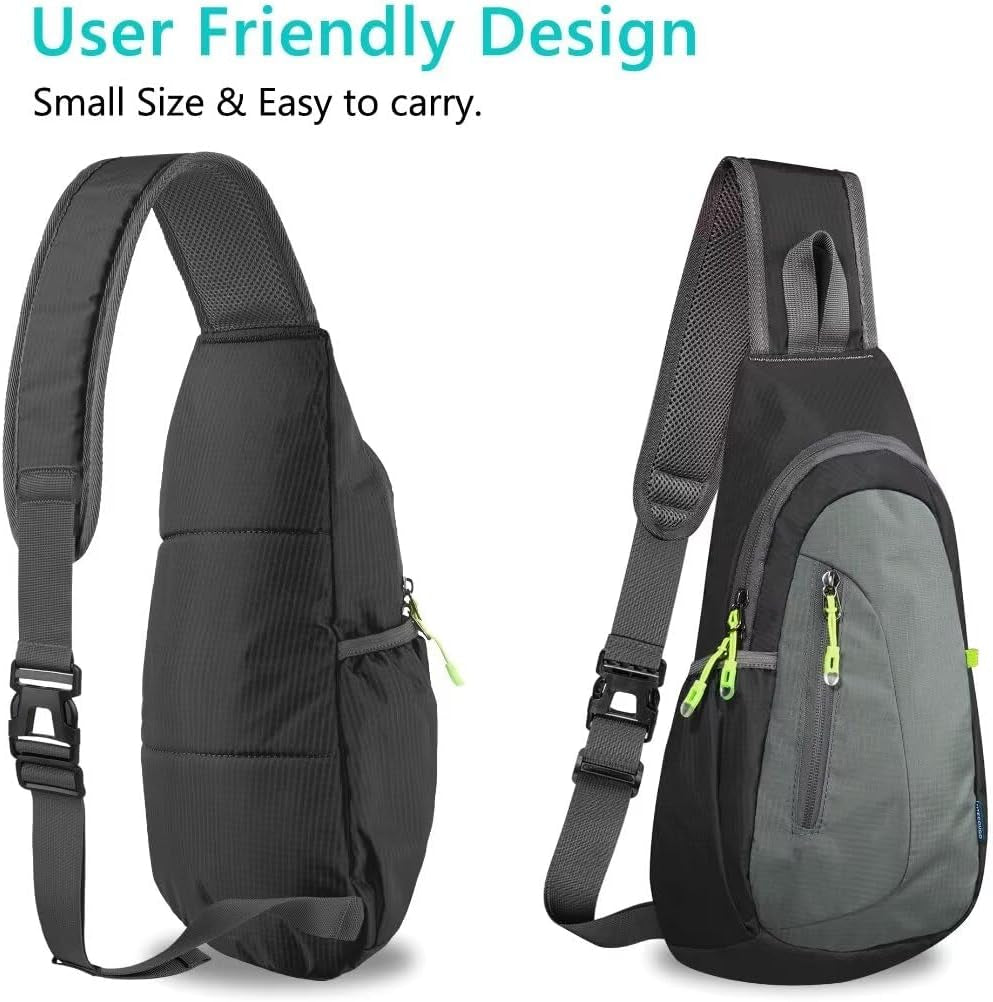 Small Sling Bag, Lightweight Crossbody Backpack for Men Women, Shoulder Bag for Sports and Outdoor