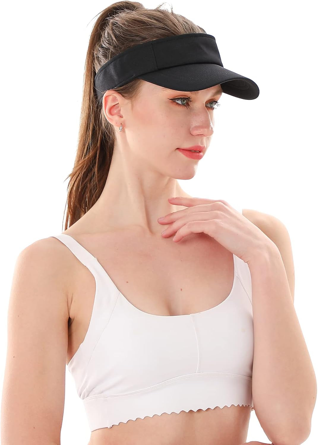 Sun Visor Hat Sports Adjustable Baseball Cap with Outdoor UV Protection for Women Men