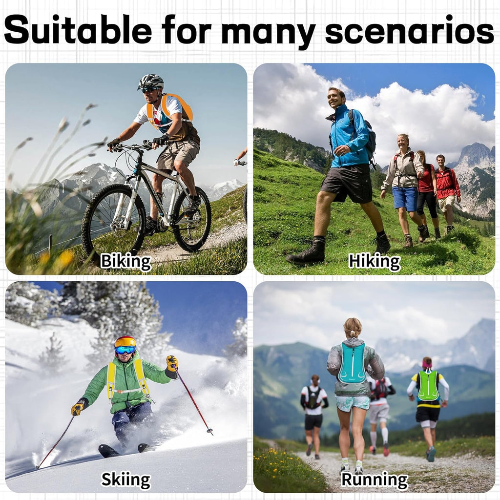 Hiking Backpacks, Small Waterproof &Lightweight Running Cycling Camping Climbing Gym Travel Daypack for Women Men