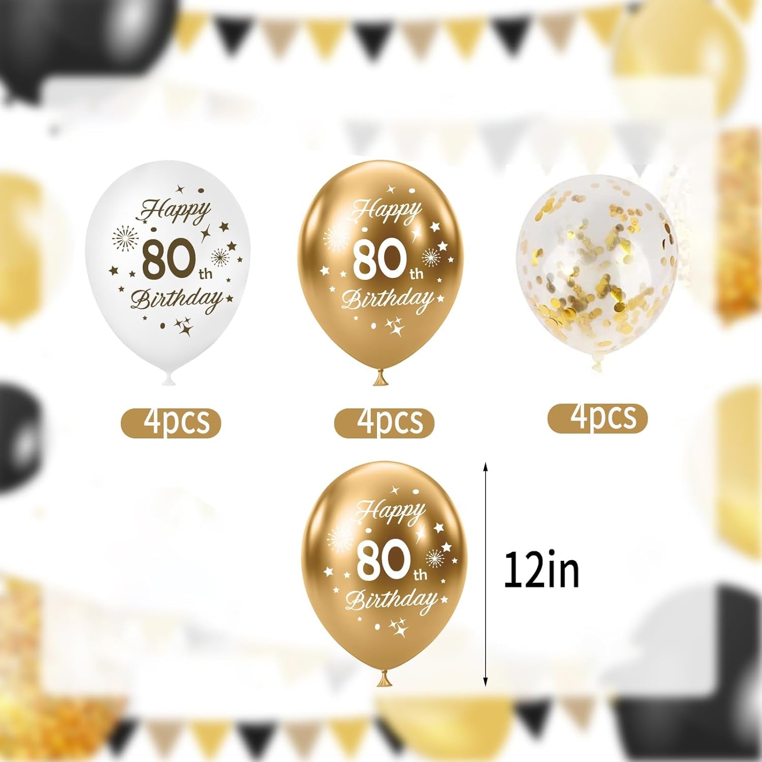 16Th Birthday Balloons 15 Pcs White Gold Happy 16Th Birthday Latex Confetti Balloons White Gold 16Th Birthday Party Decorations Balloons for Boys Girls 16Th Birthday Décor Anniversary Supplies (Age16)