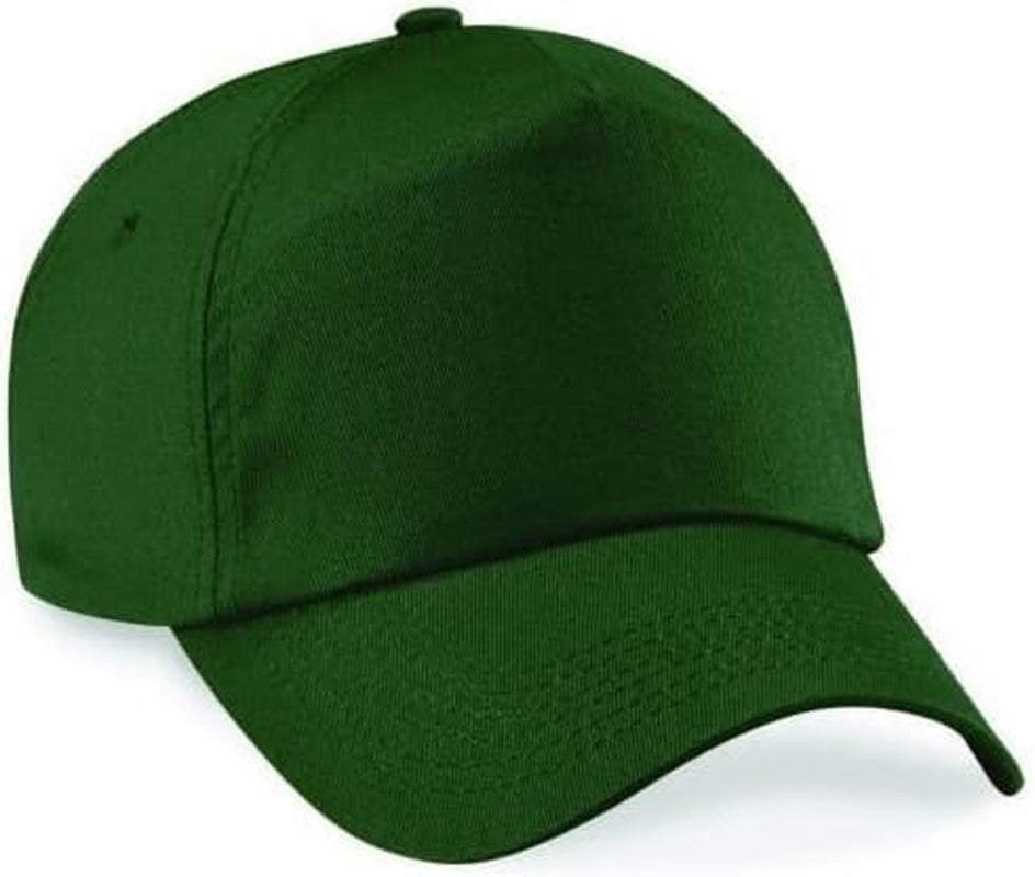 Kids Plain Baseball Cap Girls Boys Childrens Hat School P.E. Summer Sun Hat 50 UPF Adjustable - Black - White - Red - Blue - Yellow