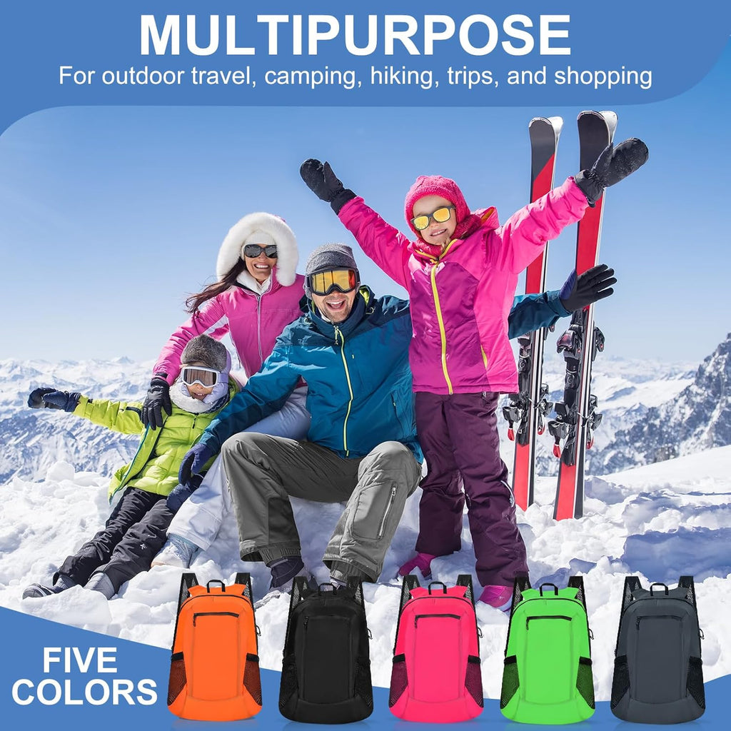 Lightweight Packable Backpack 20L Foldable Hiking Daypacks for Men Women Traveling Camping Outdoor(10 Pieces)