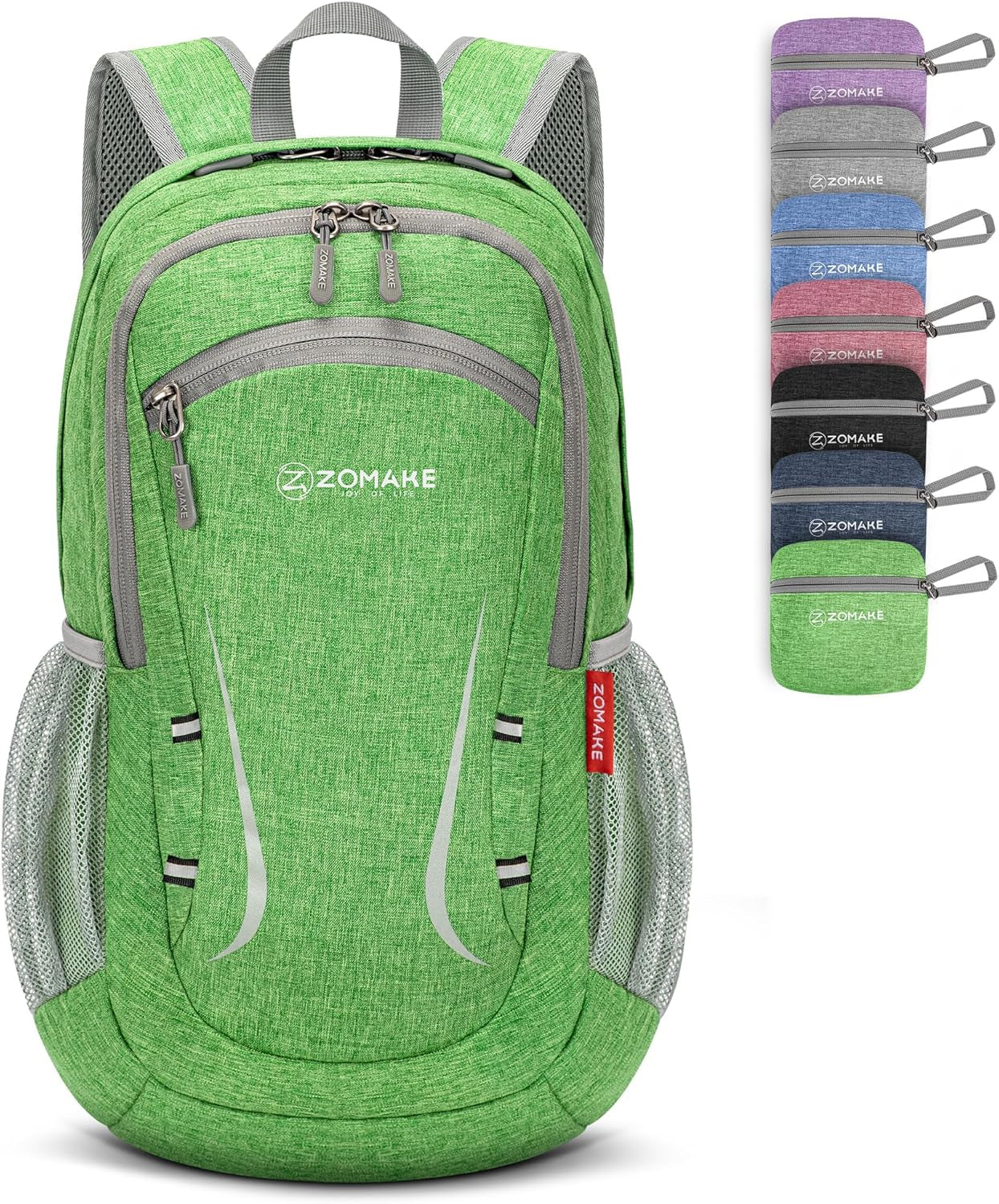 Lightweight Packable Backpack 20L, Foldable Backpacks Small Daypack Hiking Daypacks Water Resistant Day Bag for Travel(Dark Green)