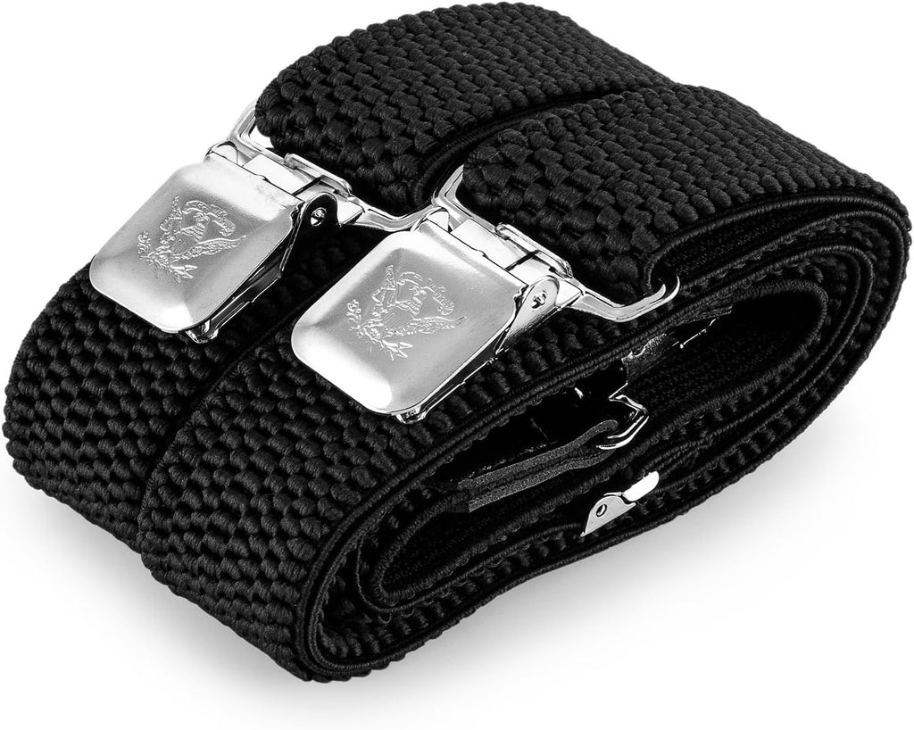 Mens Braces X Style Very Strong Clips Adjustable One Size Fits All Heavy Duty