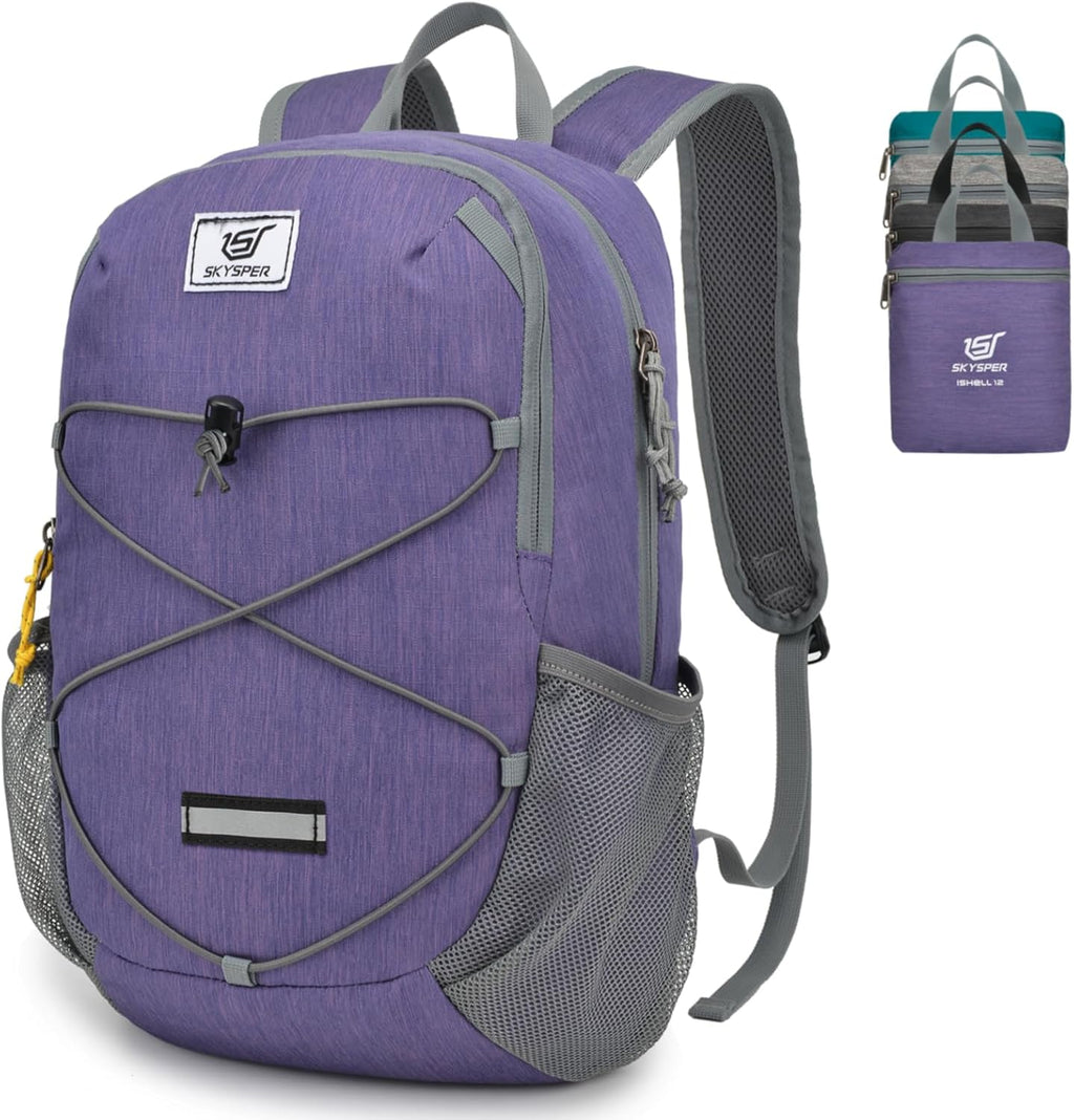 Small Hiking Backpack -12L Lightweight Packable Daypack for Travel Foldable Tear Resistant Backpacks for Women Men