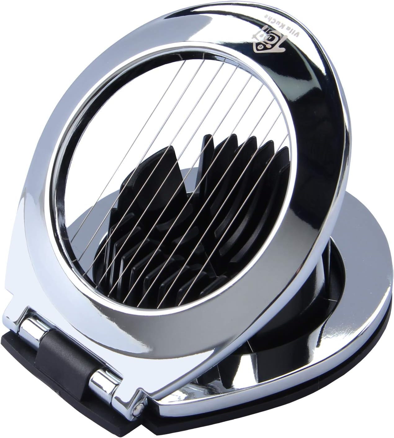 Multi Function Stainless Steel Egg Slicer for Hard Boiled Eggs Dishwasher Safe Heavy Duty Egg Cutter Kitchen Helper