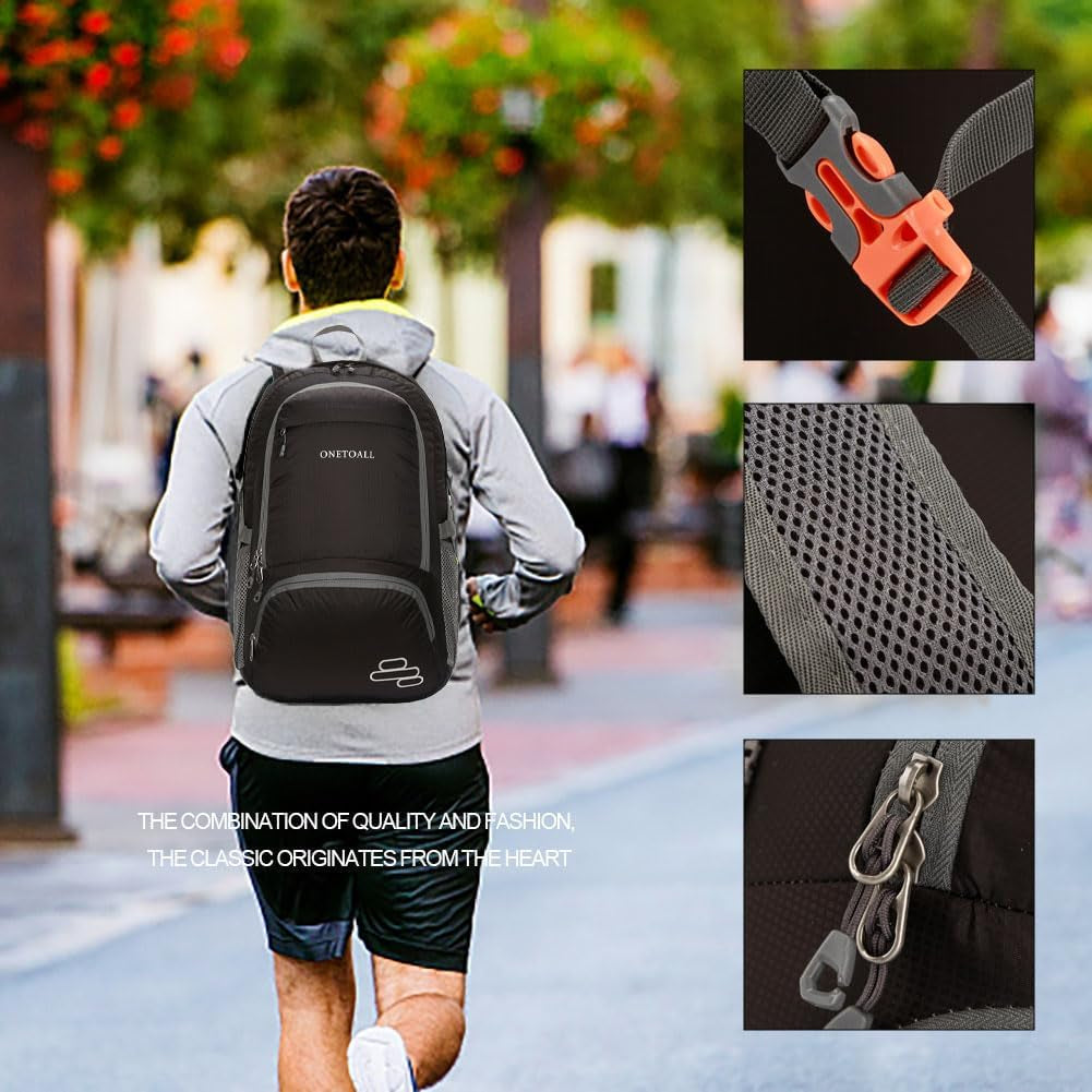 30L Packable Backpack, Lightweight Hiking Backpacks, Foldable Water Resistant Travel Hiking Camping Daypack Backpack