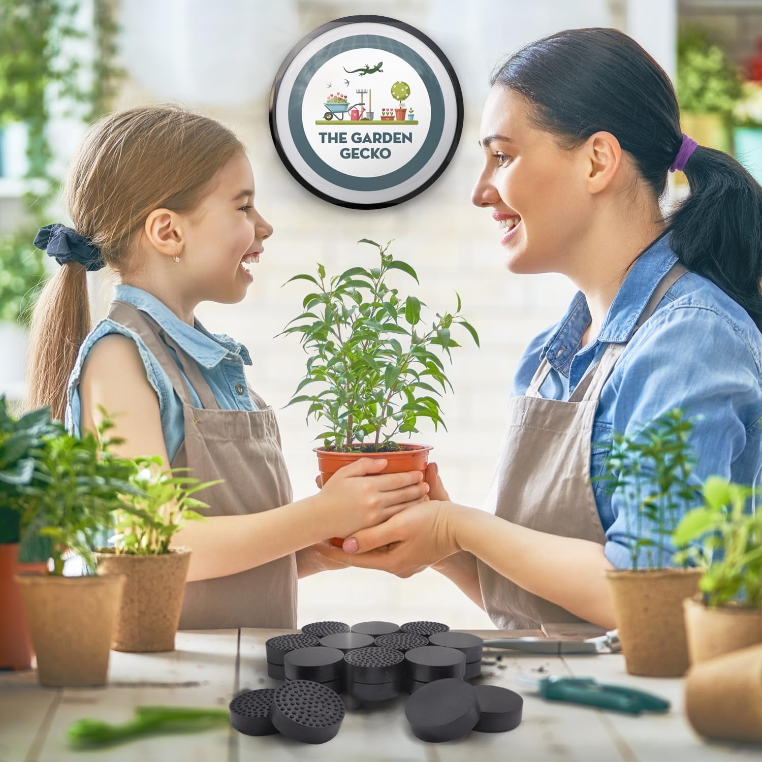 Invisible Pot Feet for Outdoor Plant Pots and Flowers Solid Rubber Pot Risers with Enhanced Non-Slip Surface Grip | 20 Pack.