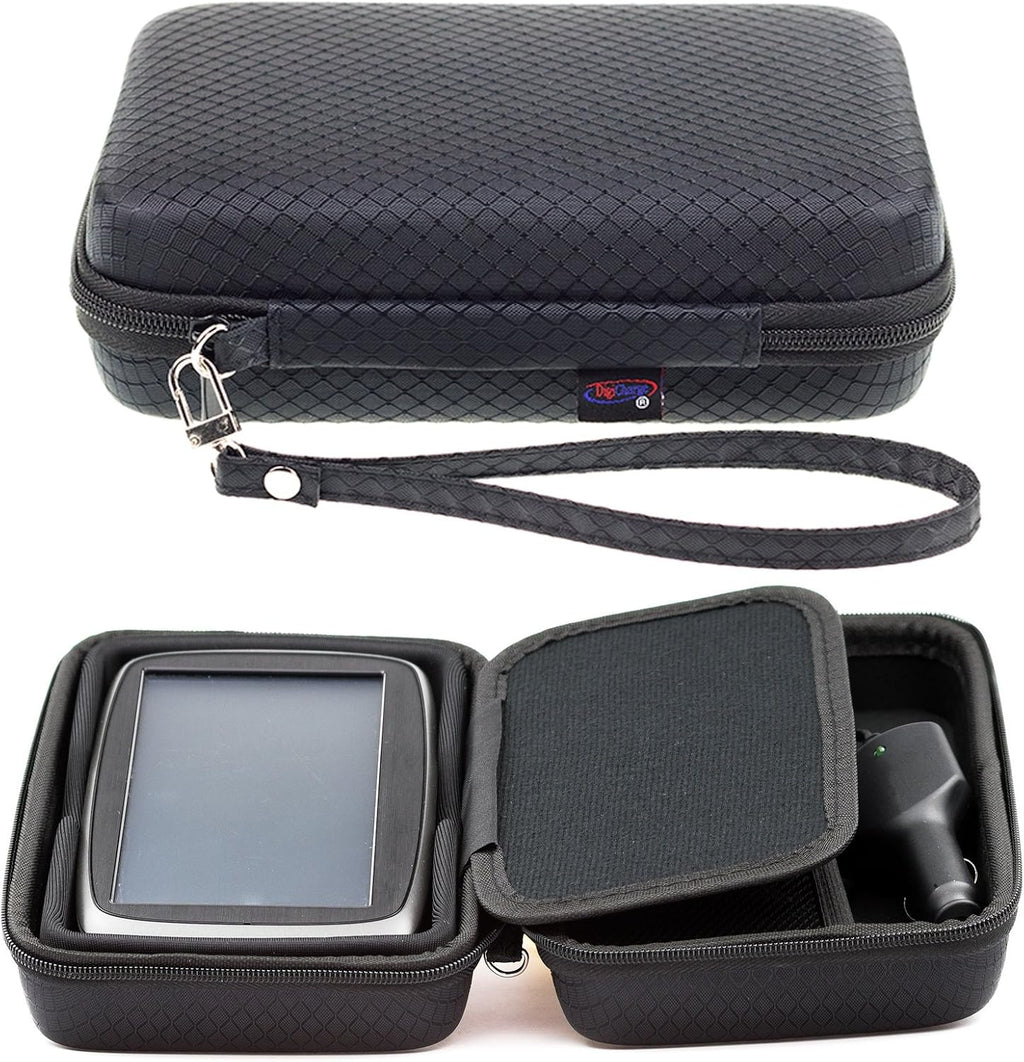 Black Hard Carry Case for Tomtom Go Superior 6’’ Classic 2Nd Gen Lite 6’’ Advanced Premium Basic Essential 6 Inch Discover 6’’ Go Camper Tour GO 6200 6250 Go Professional Tom Tom Sat Nav