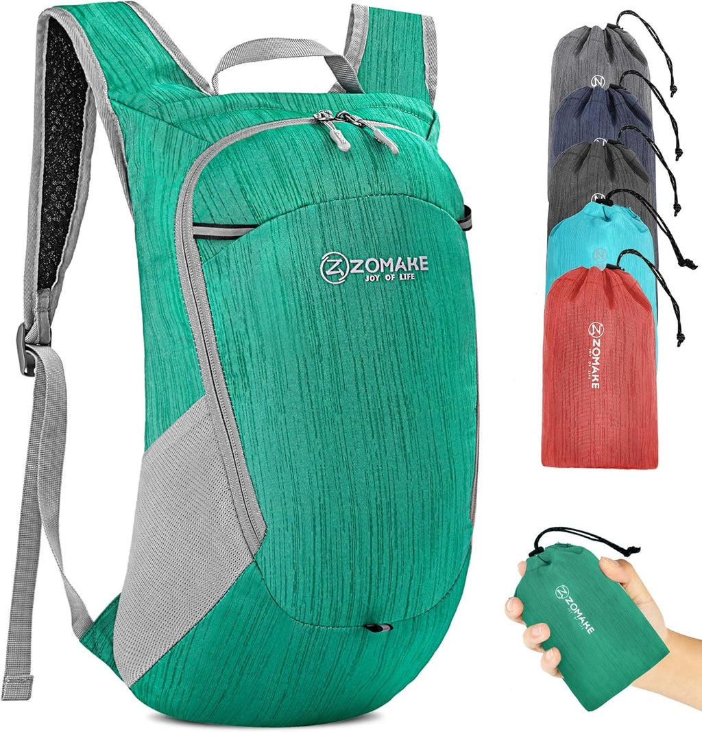 Ultra Lightweight Packable Backpack 18L, Small Foldable Hiking Backpacks Water Resistant Folding Daypack for Travel(Dark Green)