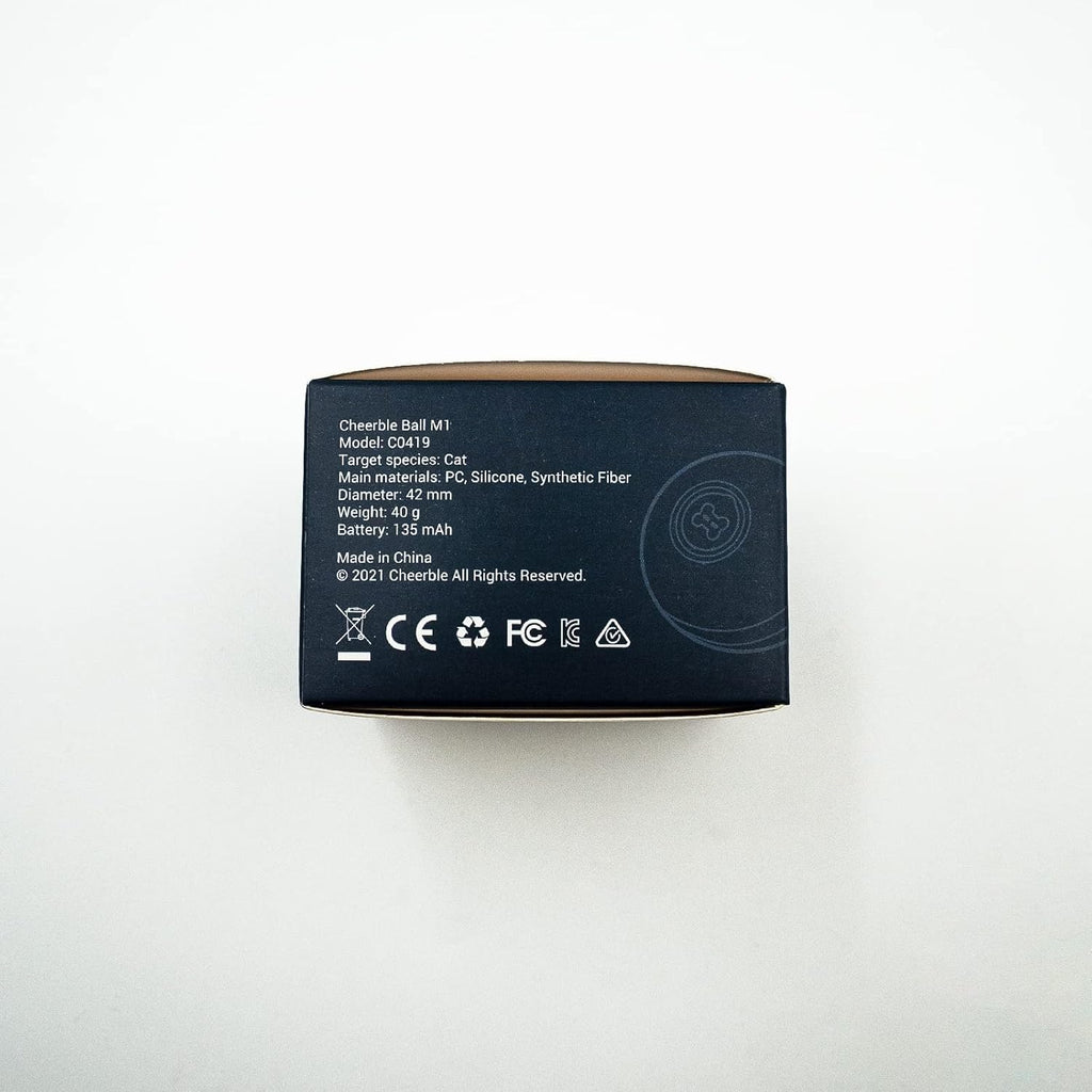 Interactive Cat Ball Toy, Electric Self Rolling Ball for Indoor Cat Kitten, 3 Modes with LED Lights, Red