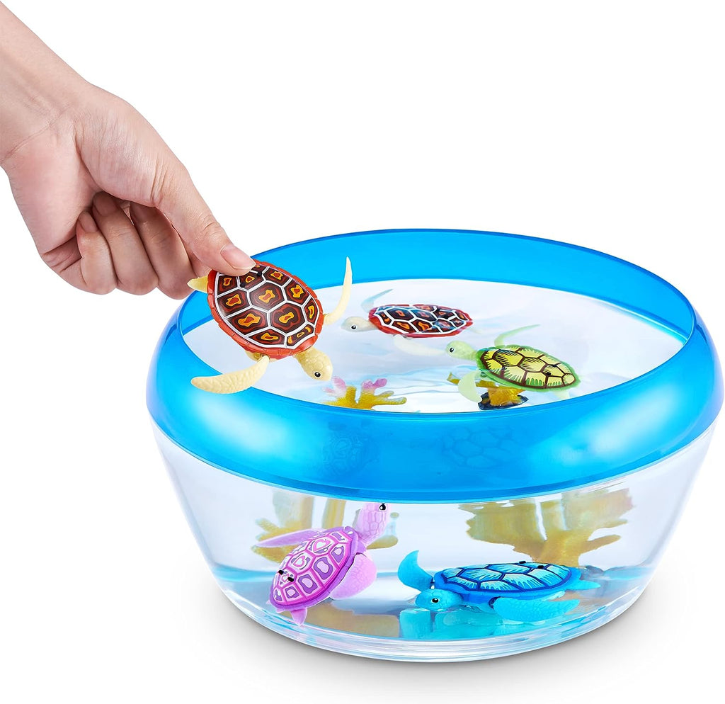 Robo Turtle Robotic Swimming Turtle (Orange + Blue) by  Water Activated, Comes with Batteries, Amazon Exclusive (2 Pack)