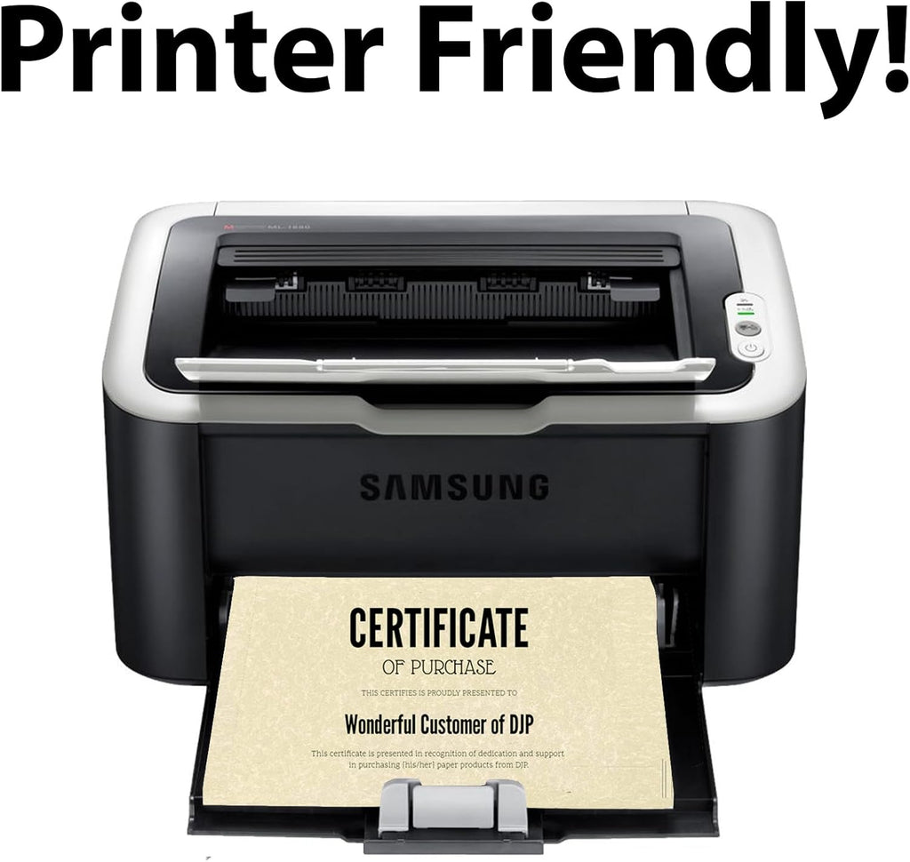 A4 90Gsm Parchment Certificate Paper, 25 Sheets