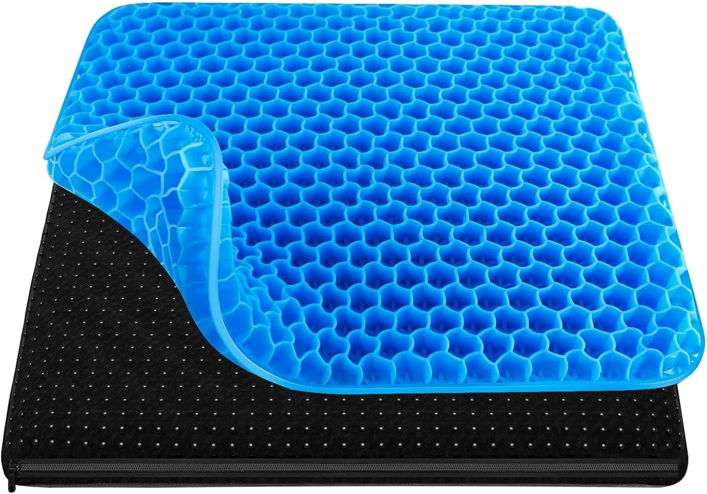Soft Sitter, TPE Cooling Gel Silicone Seat Cushion, Honeycomb Structure, Durable, Breathable, Gel Seat Cushion for Home Office and Car Chair