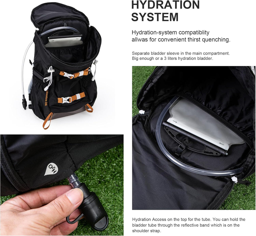 Small Hiking Backpack 28L Travel Daypack Lightweight for Women for Outdoor Camping