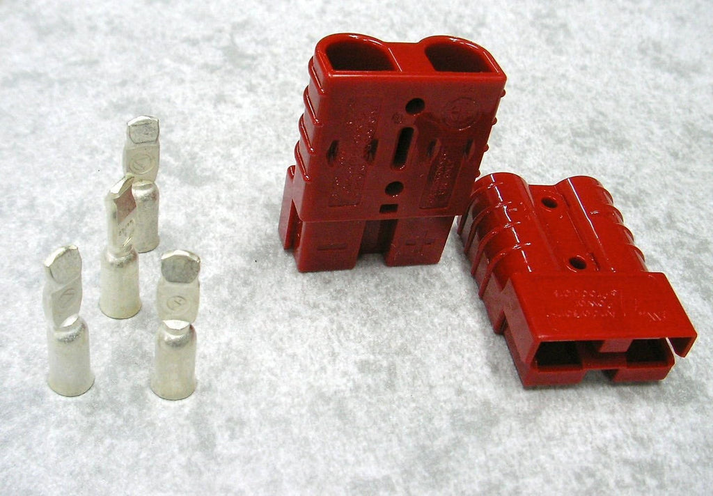 PAIR  SB50-50 AMP 600V Plug - CABLE TERMINAL BATTERY POWER CONNECTOR（GREY） (Φ Medium Cable Range:4.7Mm)