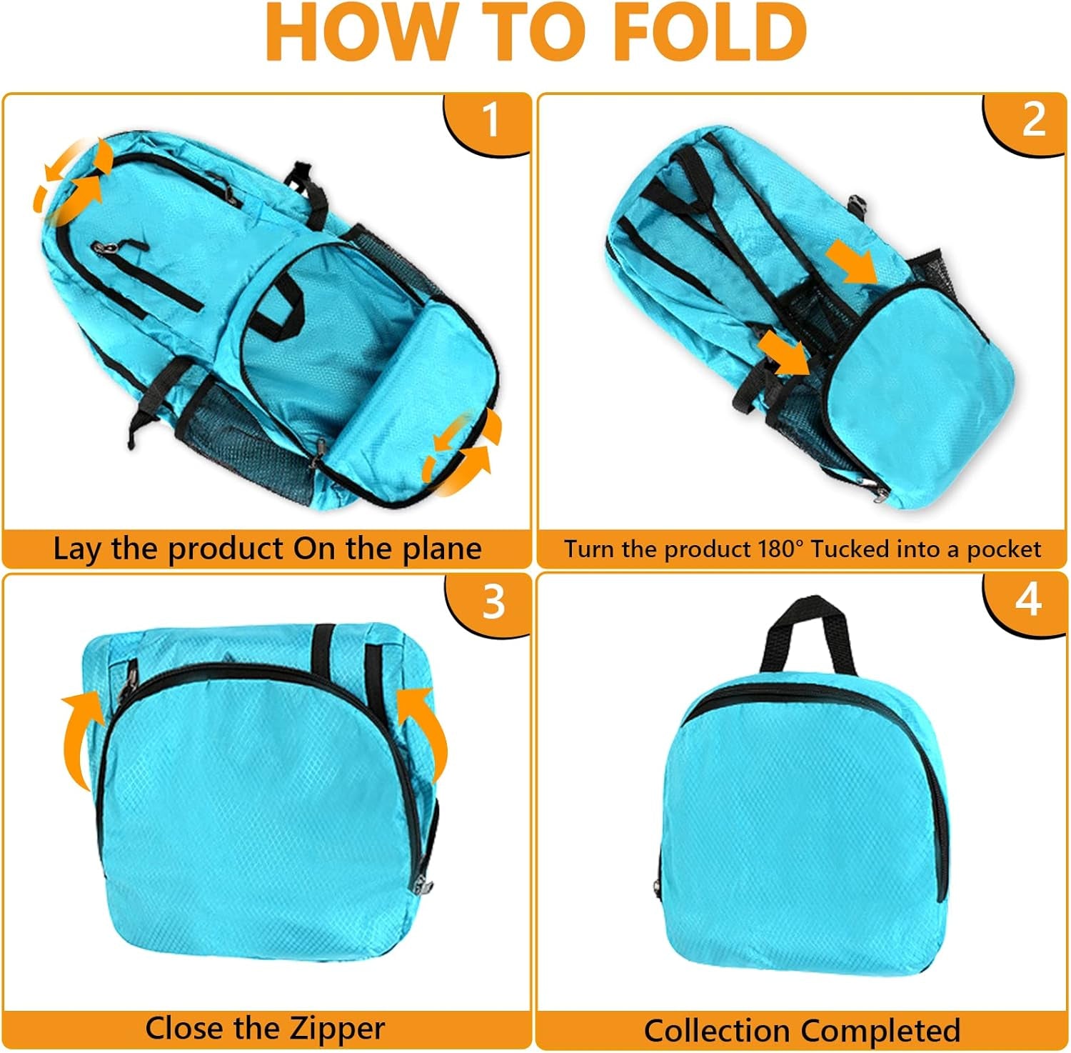 26L Hiking Backpack, Foldable Sports Daypack Camping Gear Travel Must Haves Outdoor for Women Men