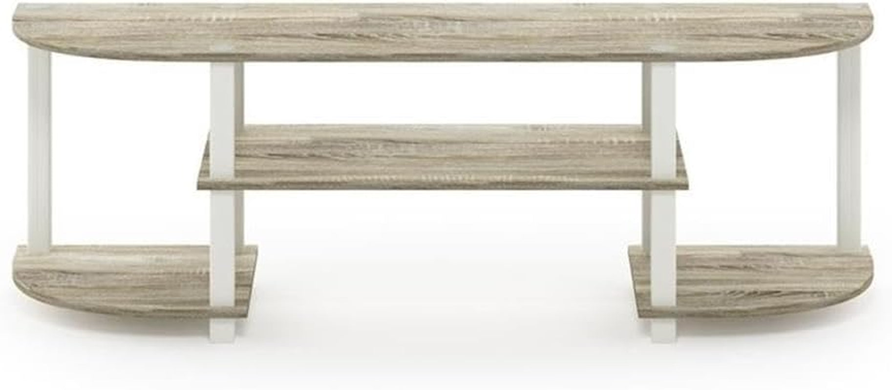 Turn-S-Tube Wide TV Entertainment Center, Sonoma Oak/White, 47. 25X13. 4X15. 9