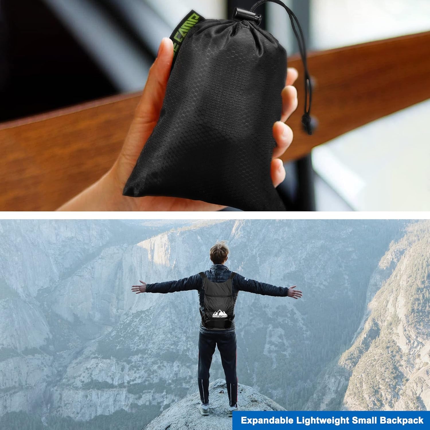 Hiking Backpack,12L Portable Lightweight Packable Travel Daypacks for Women Men, Foldable Shoulder Pack Casual Outdoor Bag